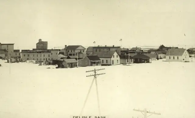 Winter view of Delisle